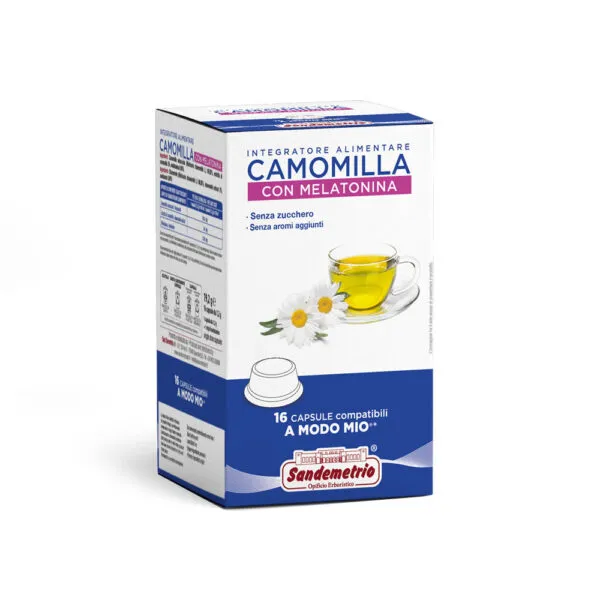SignoriCaffè Tè e Tisane SanDemetrio Camomilla e Melatonina capsule 16 pezzi