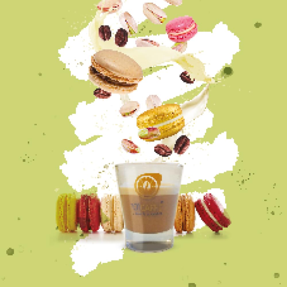 101 Caffè BEVANDE GOLOSE Pistacchio&Macaron capsule 12 pezzi compatibili Nespresso