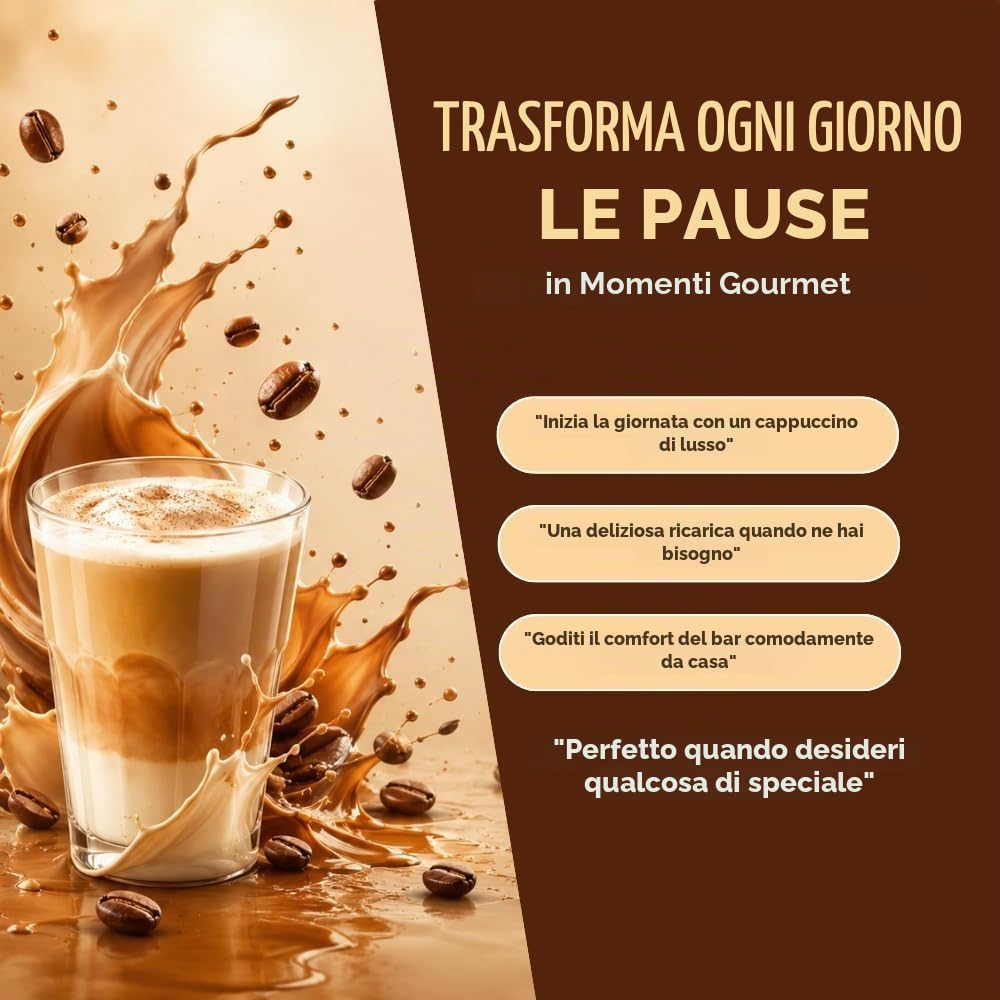101 Caffè BEVANDE GOLOSE Caramellino capsule 12 pezzi cappuccino al caramello