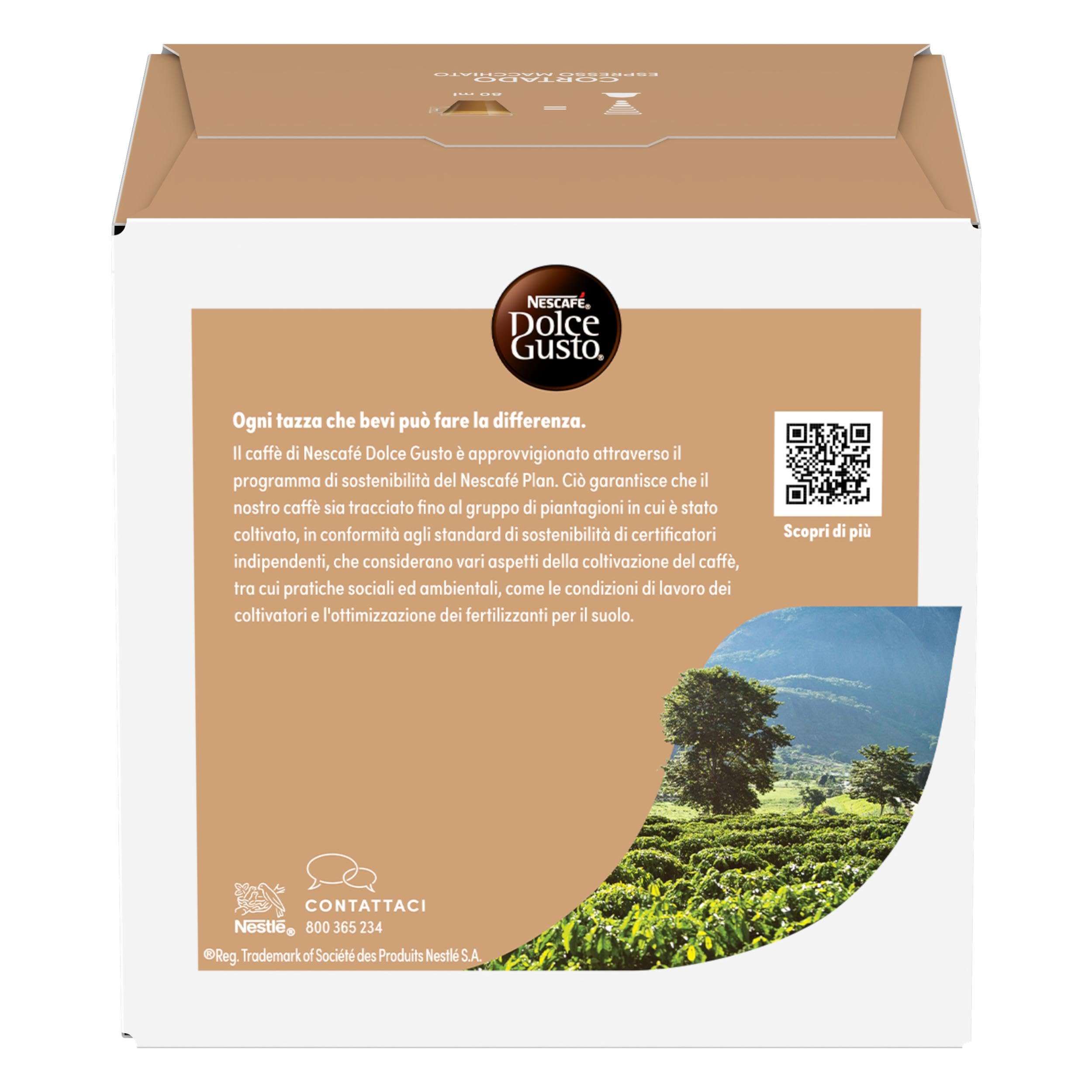 NESCAFÉ Dolce Gusto Cortado caffè 96 capsule con latte