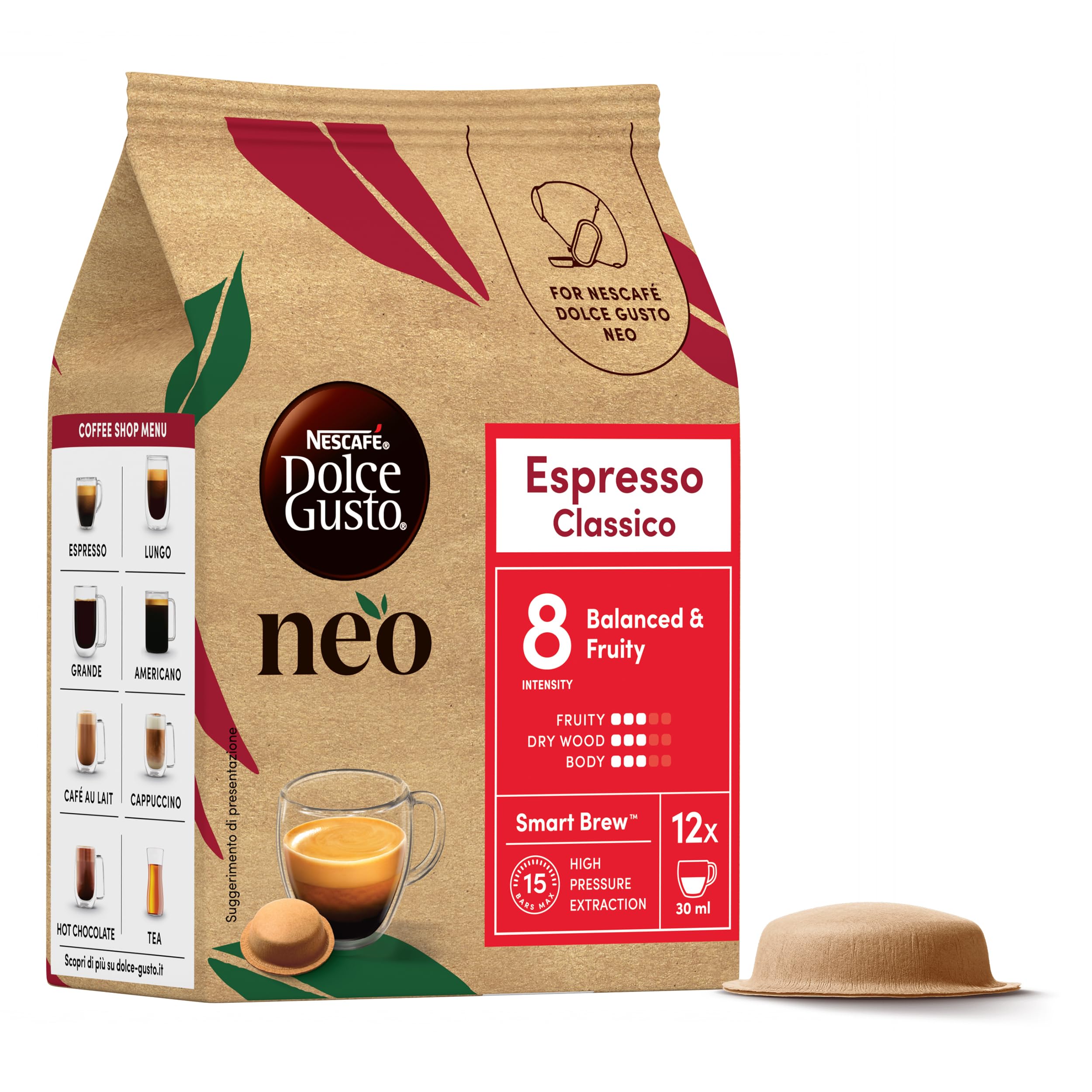 NESCAFÉ Dolce Gusto NEO Espresso Classico capsule 12 pezzi intensità 8
