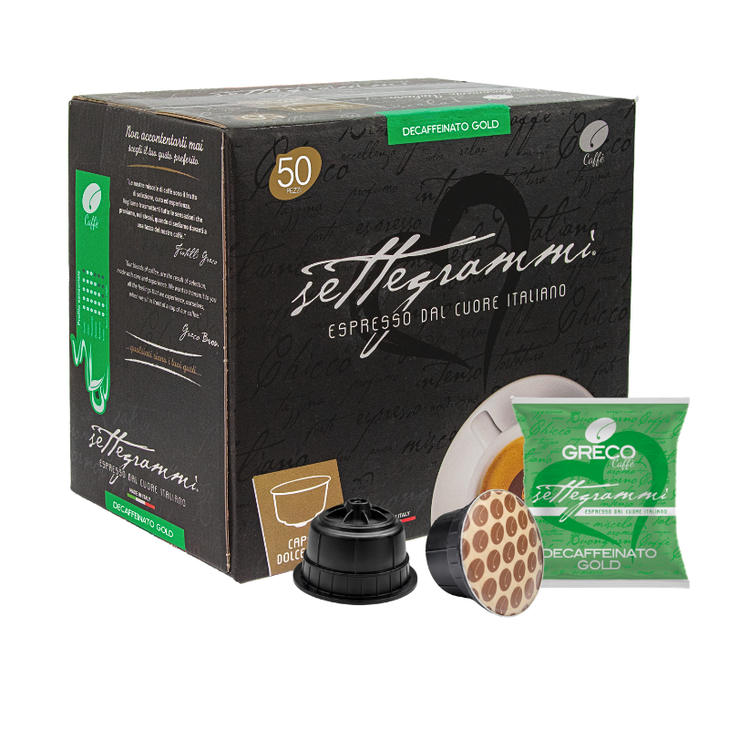 Greco Caffè Dolce Gusto Compatibile 100% capsule Decaffeinato 50 pezzi