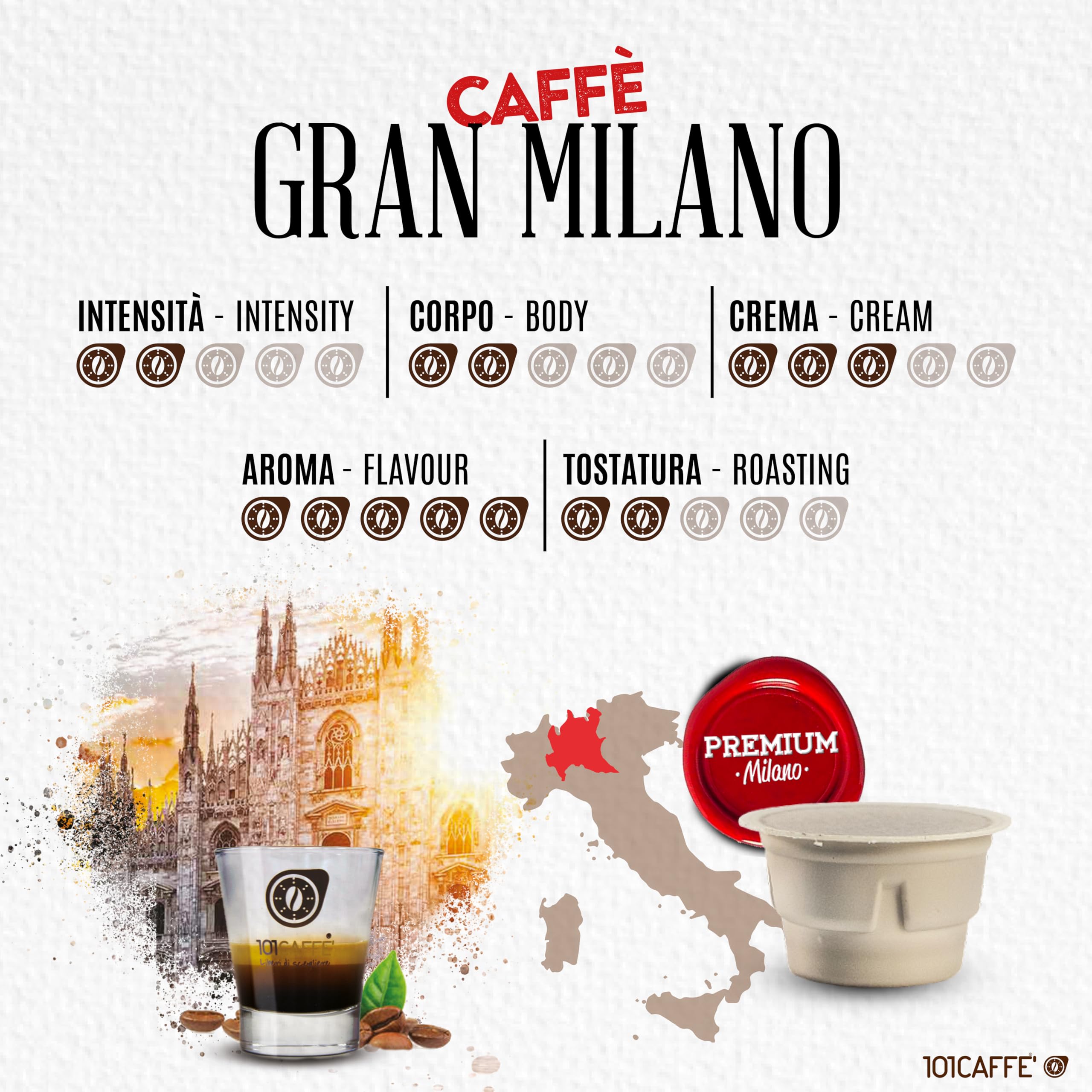 101 Caffè Caffè Gran Milano capsule compostabili 10 Ethicap