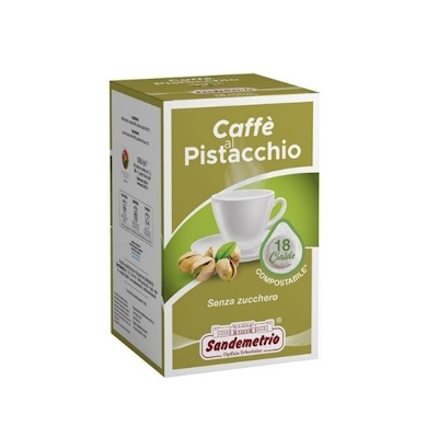 SignoriCaffè Capsule e Cialde Sandemetrio Caffè al Pistacchio cialde 18 pezzi