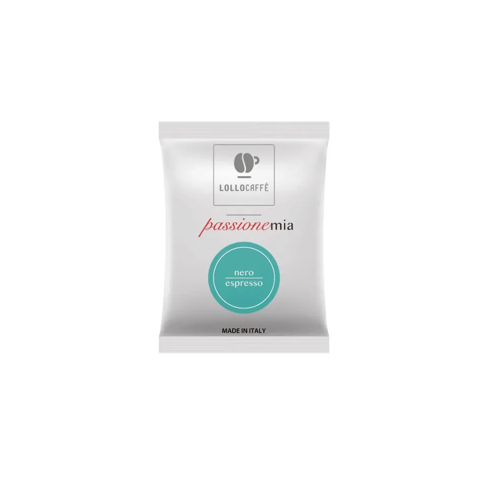 Lollo Caffè Passione Mito capsule decaffeinate 100 pezzi compatibili A Modo Mio