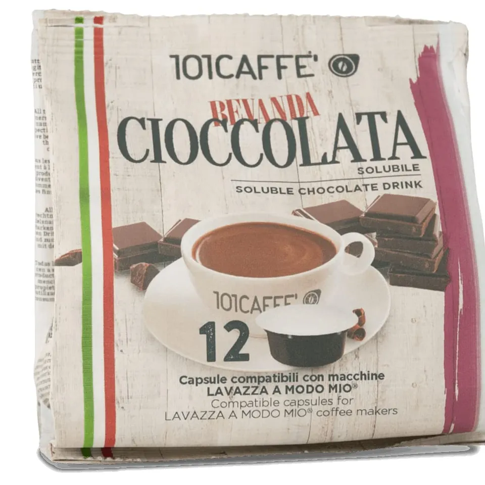 101 Caffè Bevande Golose Cioccolata capsule 12 compatibili Lavazza A Modo Mio