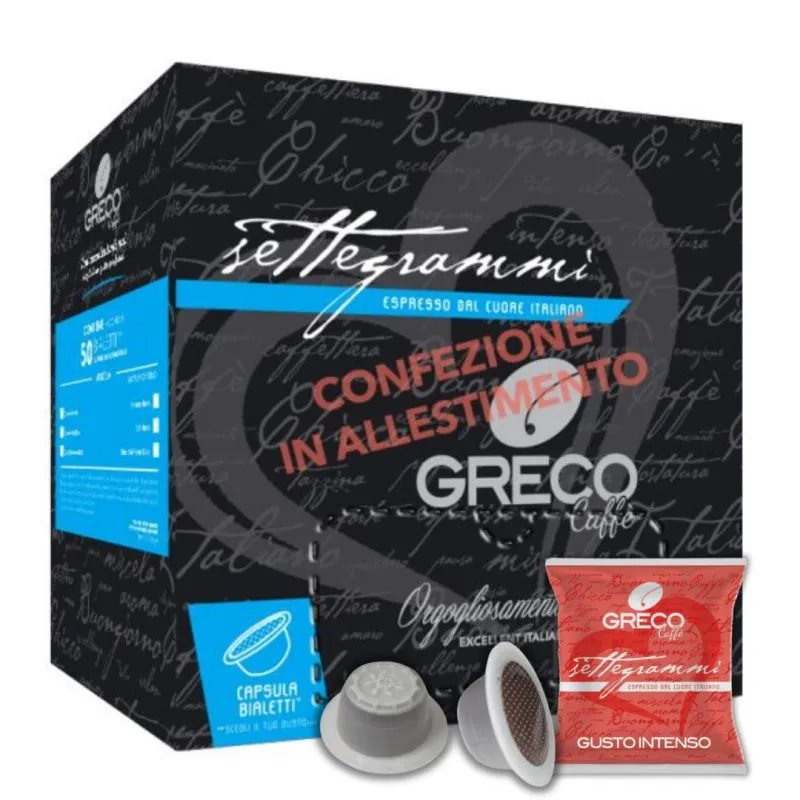 Greco Caffè Bialetti Compatibile 100% Gusto Intenso capsule 260 pezzi