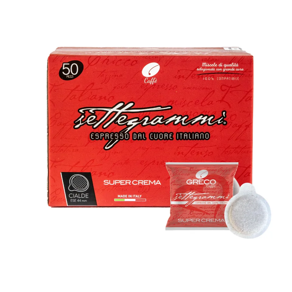 Greco Caffè Cialde ESE 44mm Super Crema cialde 50 pezzi compostabili