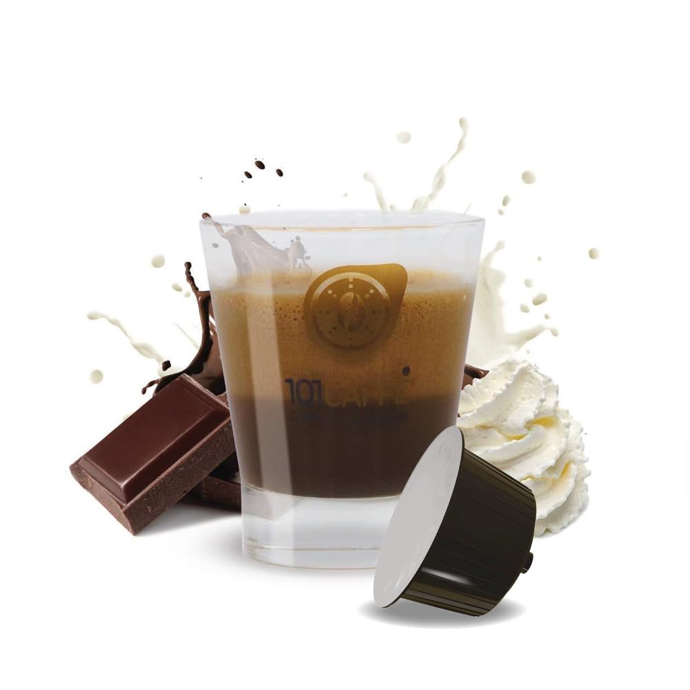 101 Caffè Mokaccino capsule compatibili 12 pezzi panna e cioccolato