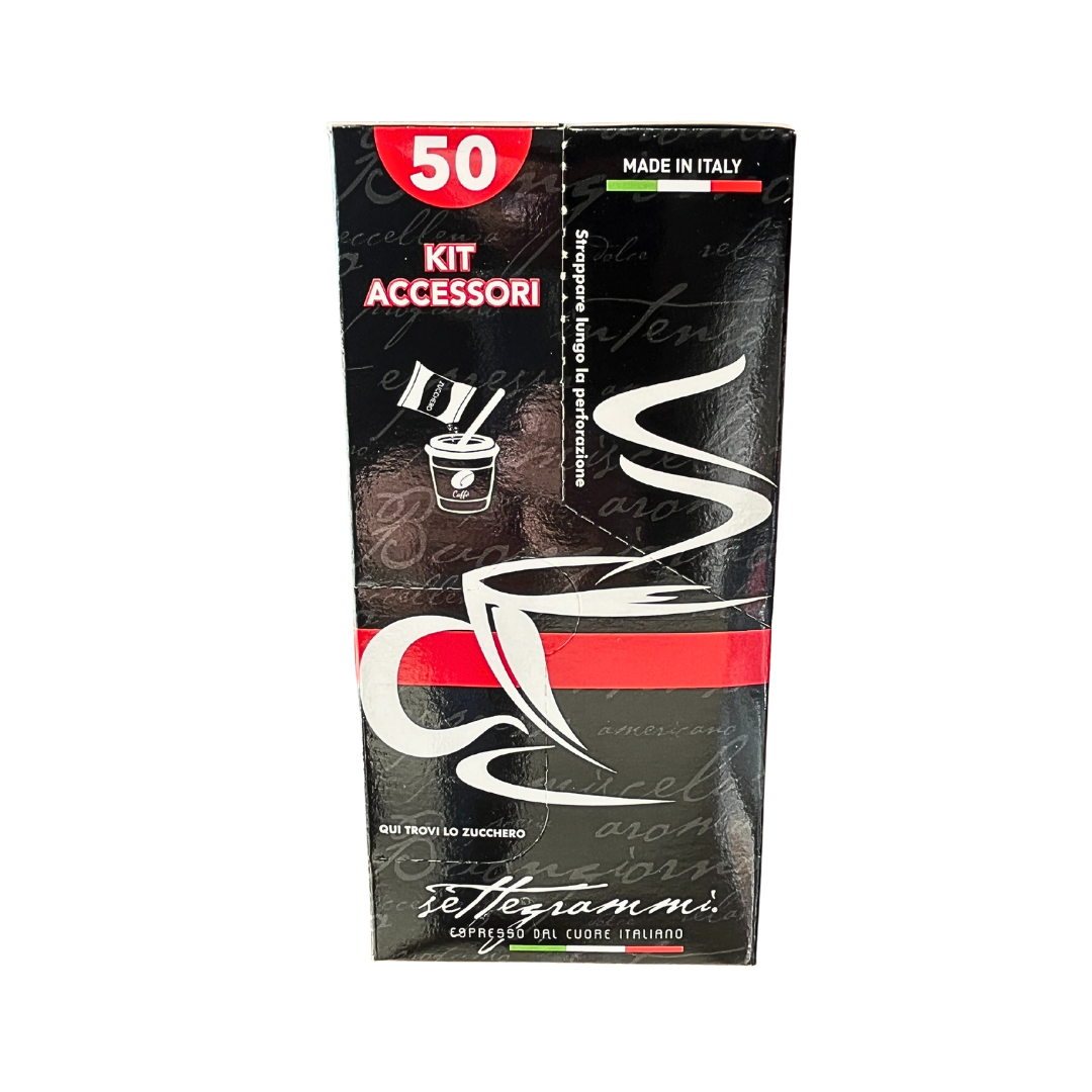 Greco Caffè Accessori kit accessori caffè 50 pezzi compostabili