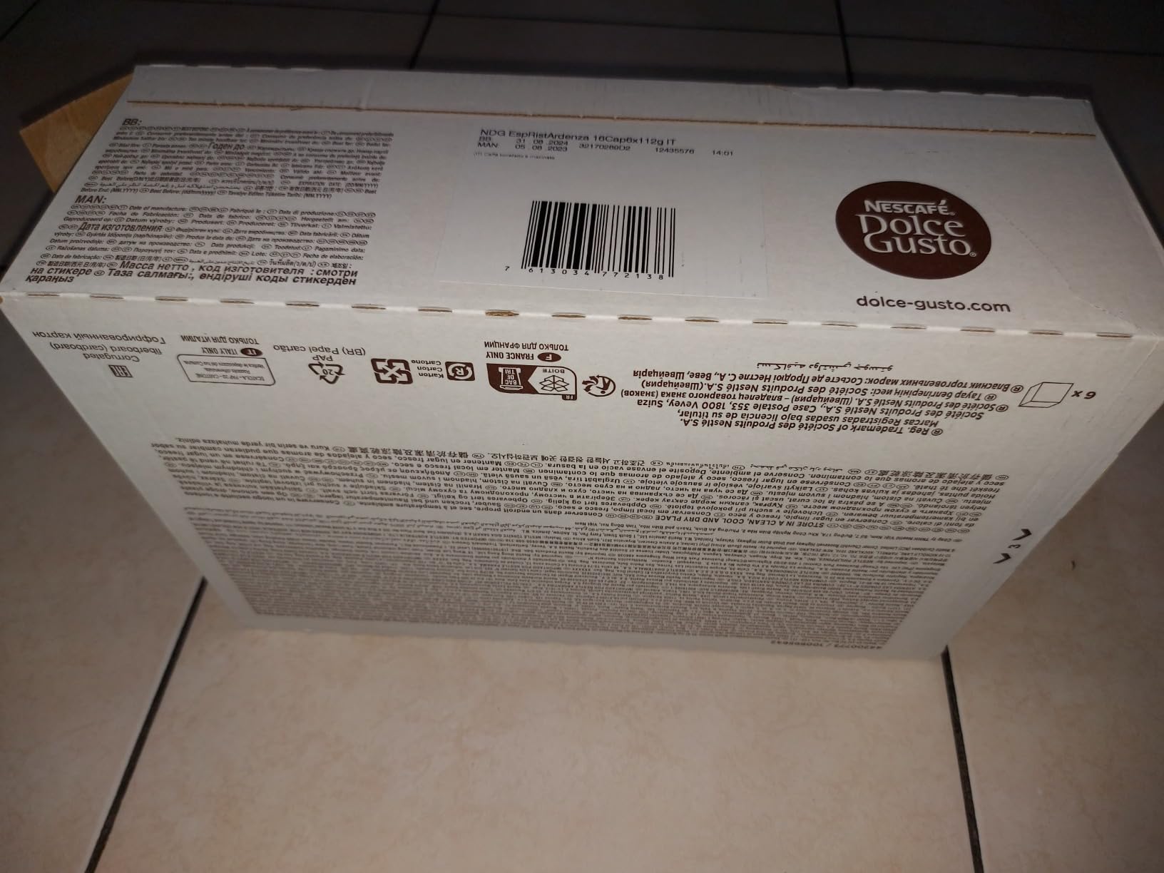 NESCAFÉ Dolce Gusto Espresso Ardenza capsule caffè 96 pezzi Arabica e Robusta
