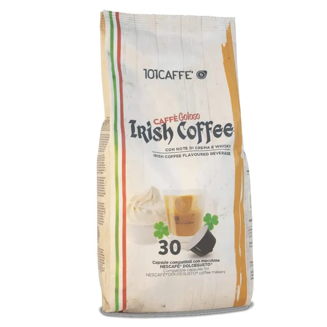 101 Caffè BEVANDE GOLOSE Irish Coffee capsule 30 Dolce Gusto senza alcol