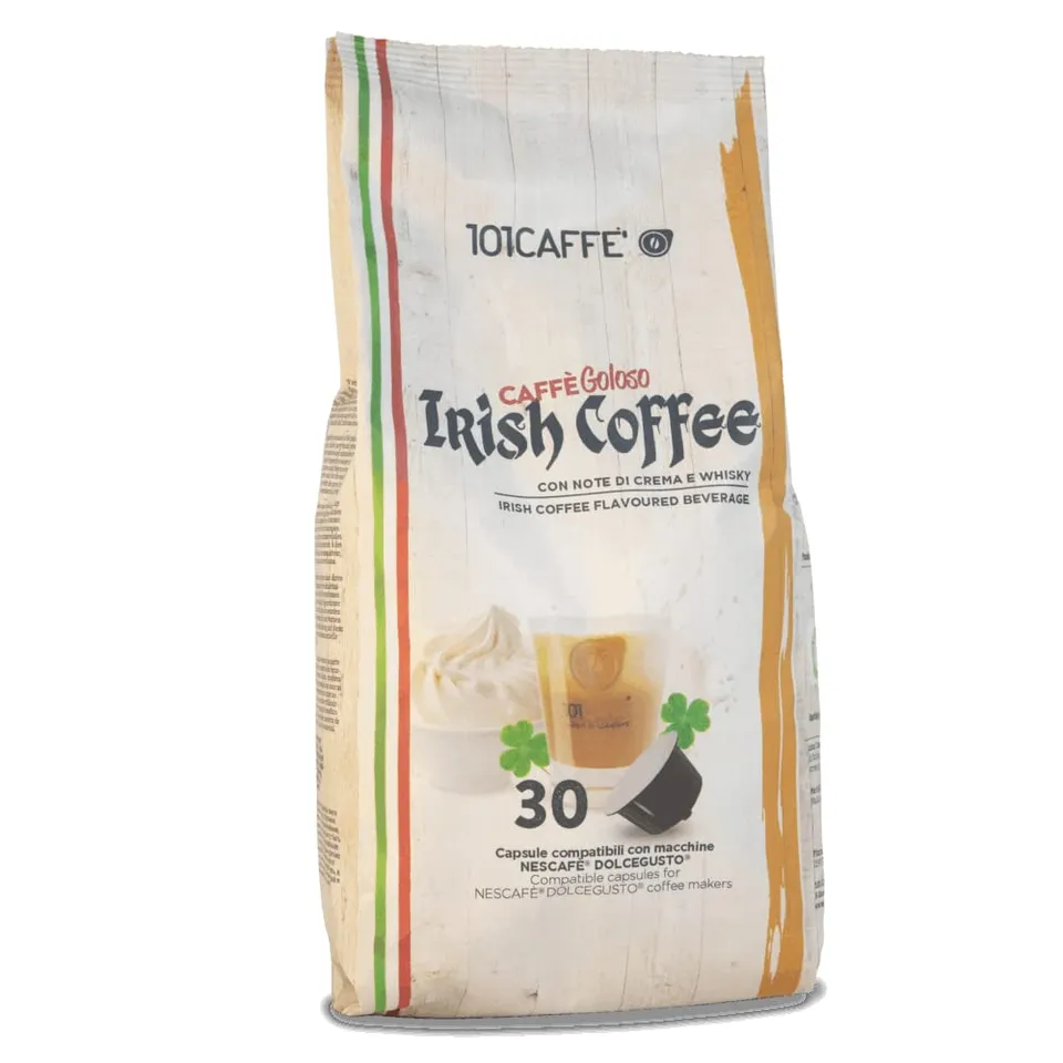 101 Caffè BEVANDE GOLOSE Irish Coffee capsule 30 Dolce Gusto senza alcol