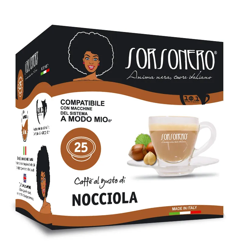 Greco Caffè Bevande Solubili 100% A Modo Mio bevanda Nocciola 25 capsule