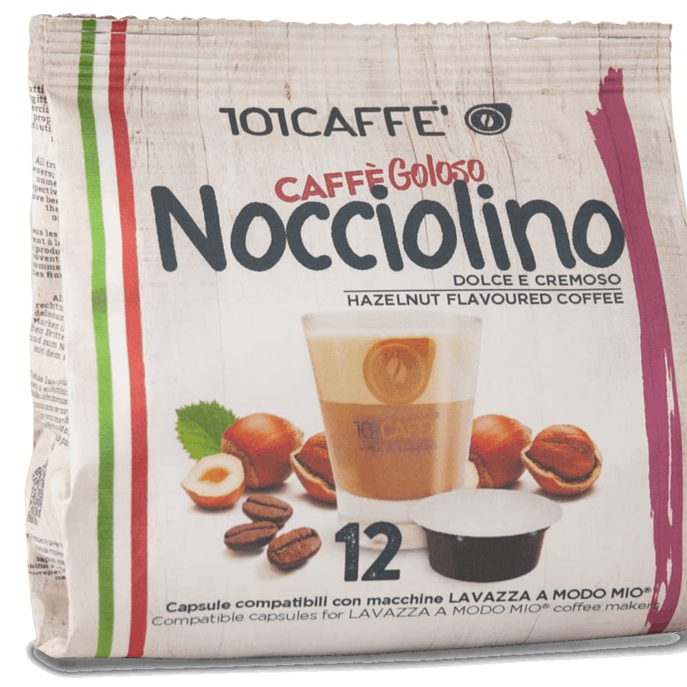 101 Caffè BEVANDE GOLOSE Nocciolino capsule 12 pezzi alla nocciola