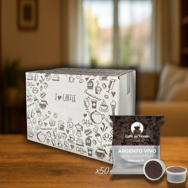 Caffè dal Mondo Lavazza Espresso Point Argento Vivo capsule 100
