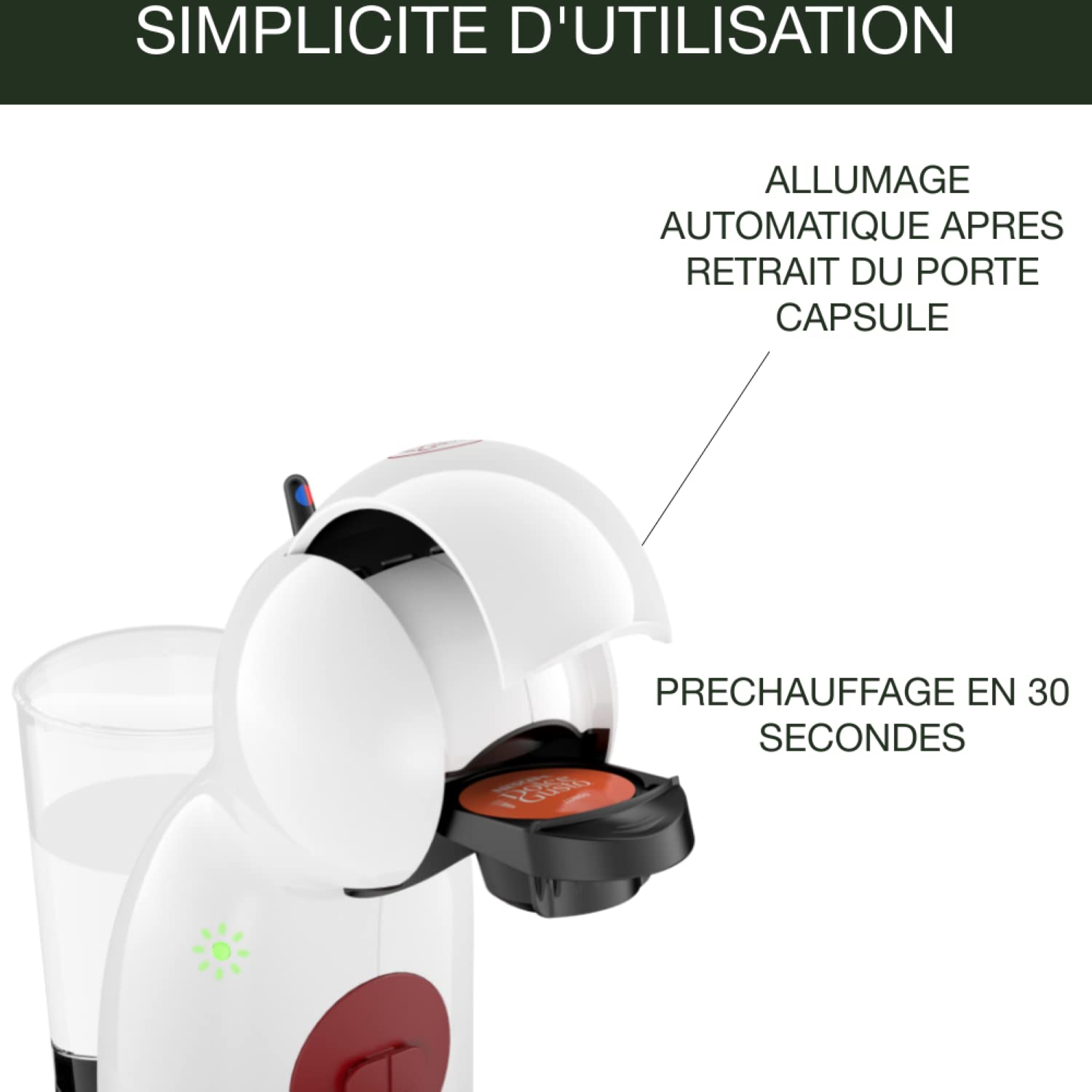 NESCAFÉ Dolce Gusto Piccolo XS macchina manuale bianca