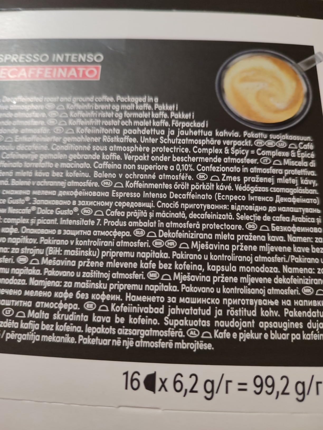 NESCAFÉ Dolce Gusto Espresso Intenso Decaffeinato capsule 48 pezzi