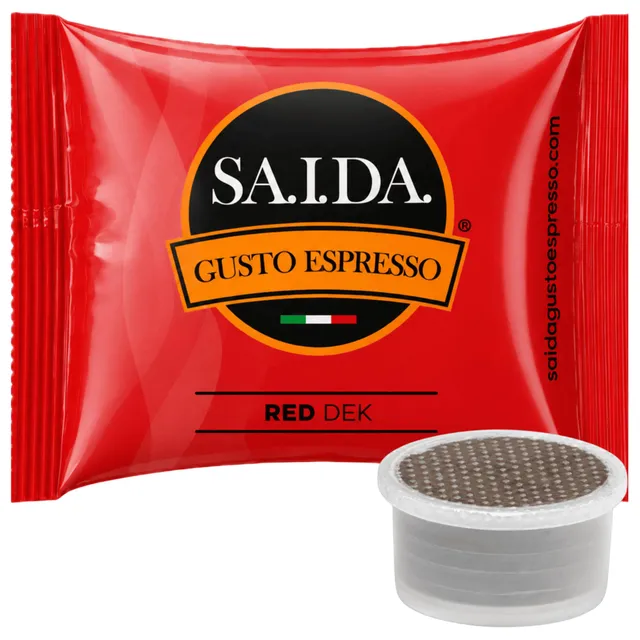 Saida Capsule Compatibili macchine Essse Caffè® Red Dek capsule 600 pezzi decaffeinate