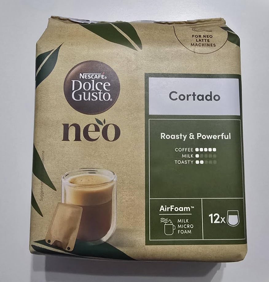 NESCAFÉ Dolce Gusto NEO Cortado caffè in capsule 12 bustine, schiuma di latte