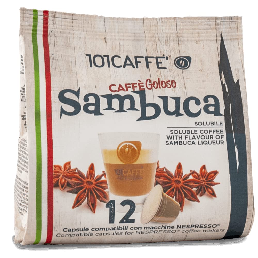 101 Caffè CAFFÈ Caffè alla Sambuca capsule 12 compatibili Nespresso