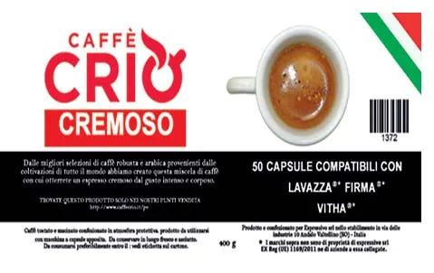 SignoriCaffè Capsule e Cialde Crio Cremoso capsule 50 pezzi Firma