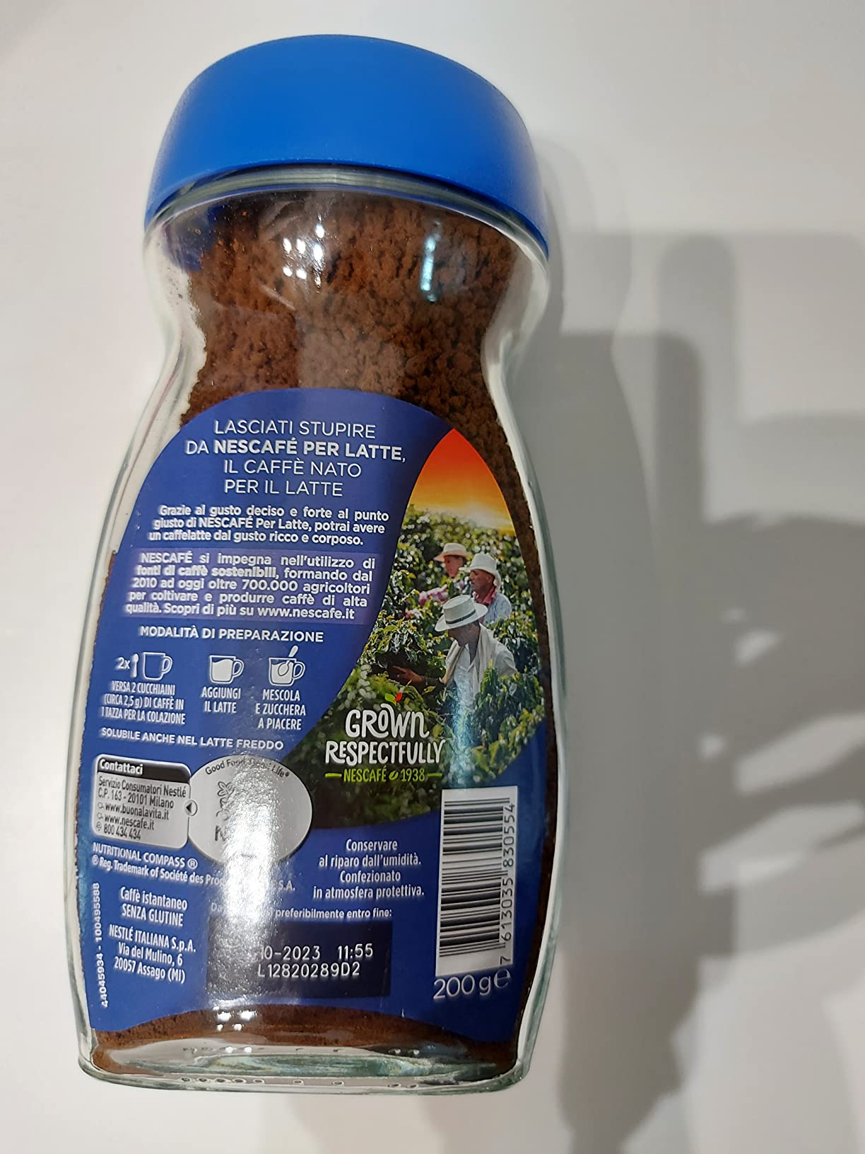 NESCAFÉ Classic Per Latte caffè solubile 200 g barattolo per caffelatte