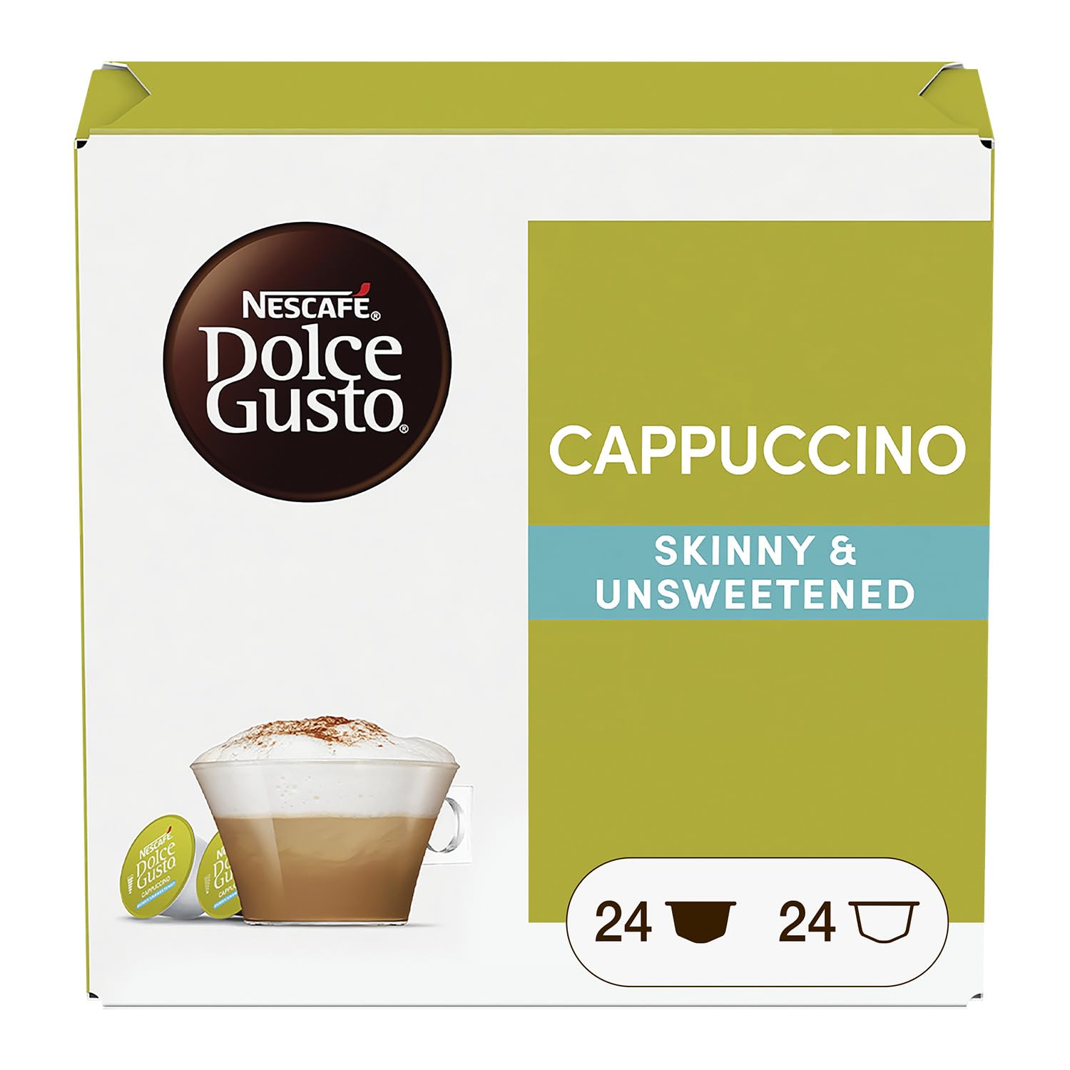 NESCAFÉ Dolce Gusto Cappuccino Light capsule caffè e latte 48 pezzi senza grassi