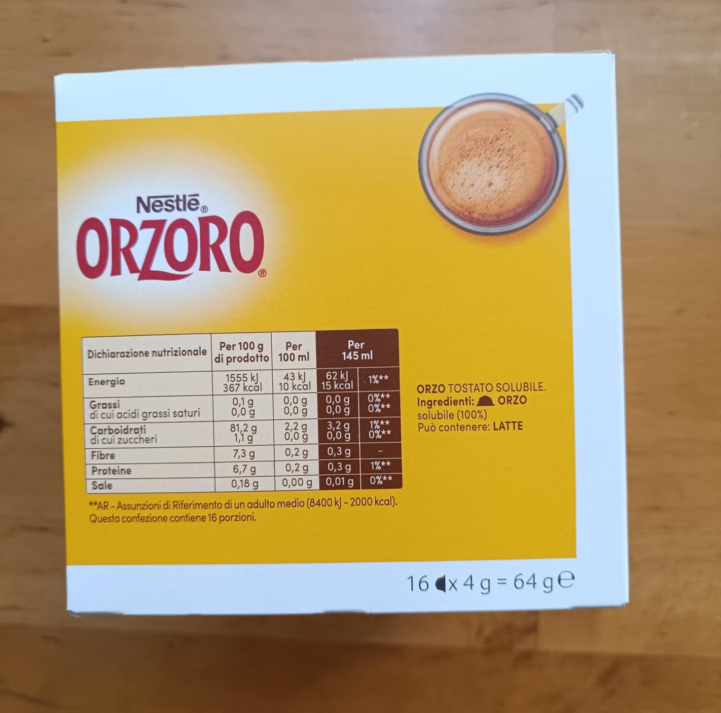 NESCAFÉ Dolce Gusto ORZORO bevanda d'orzo capsule 48 senza caffeina