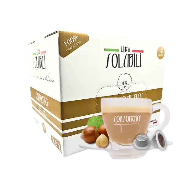 Greco Caffè Bevande Solubili 100% Bialetti Gioia Nocciola capsule 30 pezzi