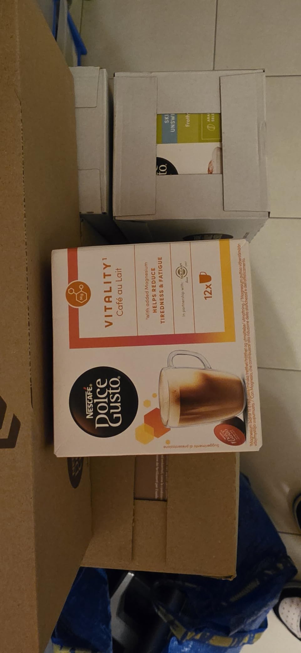 Gusto NESCAFÉ DOLCE GUSTO Vitality Caffè Au Lait con Magnesio capsule 36