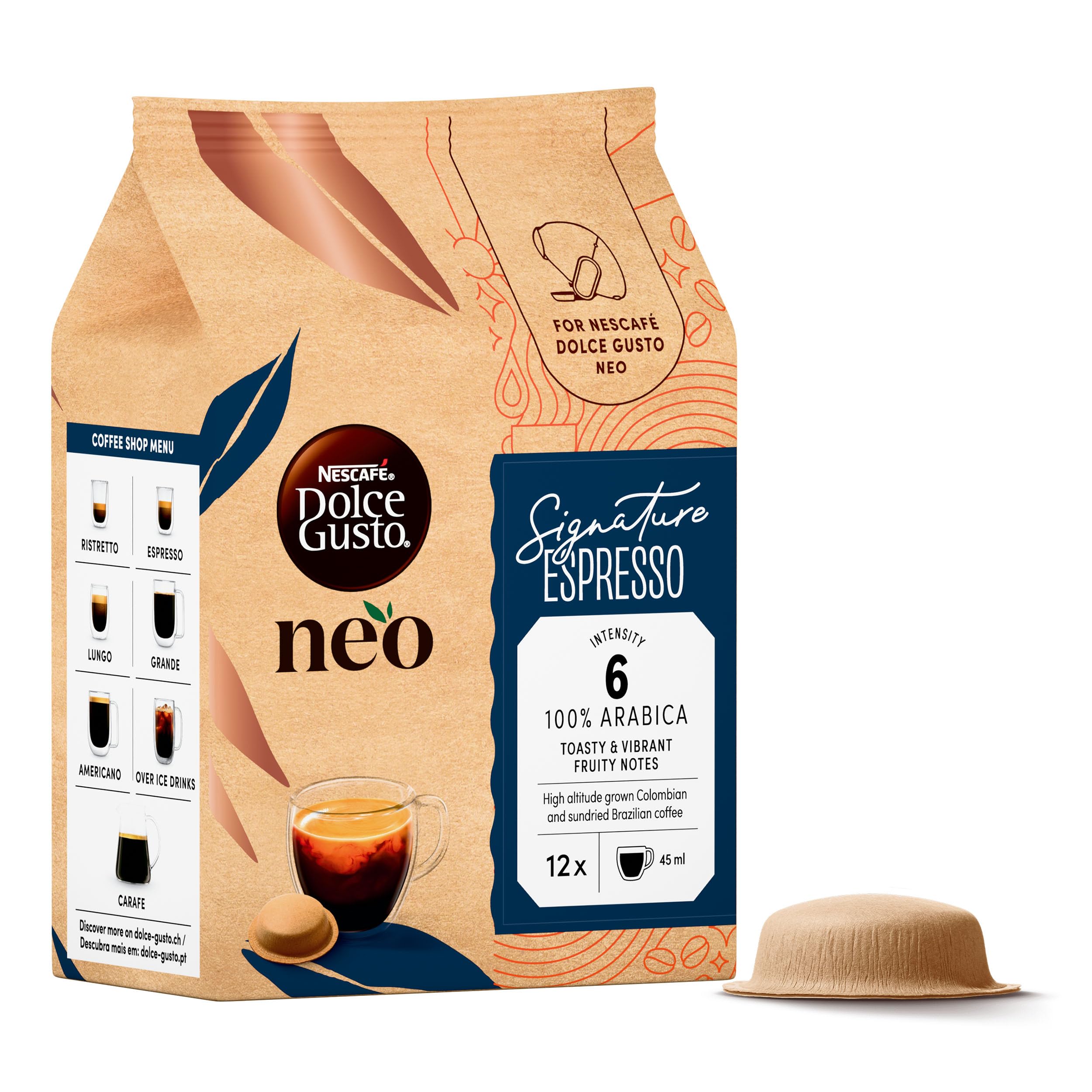 NESCAFÉ Dolce Gusto NEO Espresso Signature capsule 12 pezzi 100% Arabica