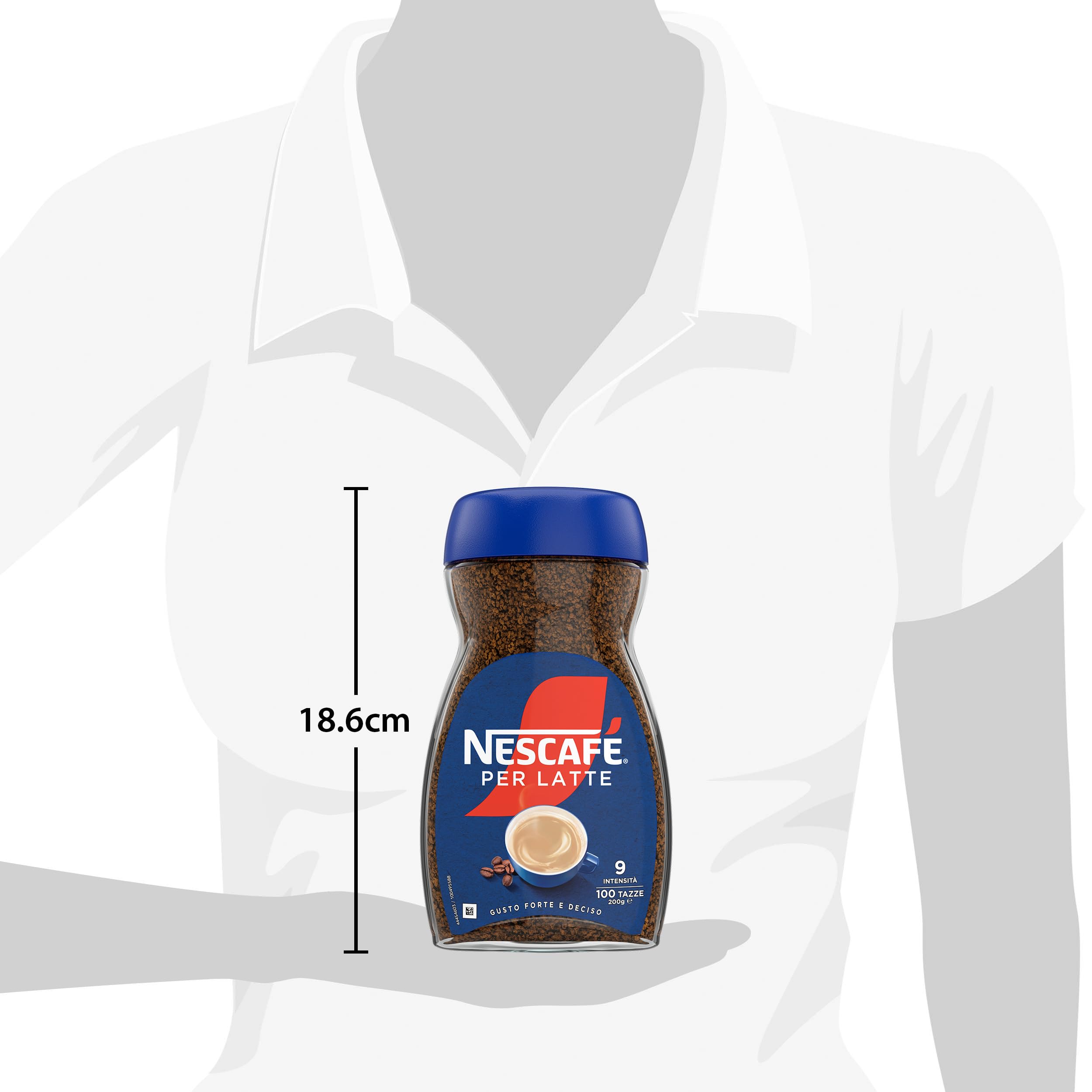 NESCAFÉ Classic Per Latte caffè solubile 200 g barattolo per caffelatte