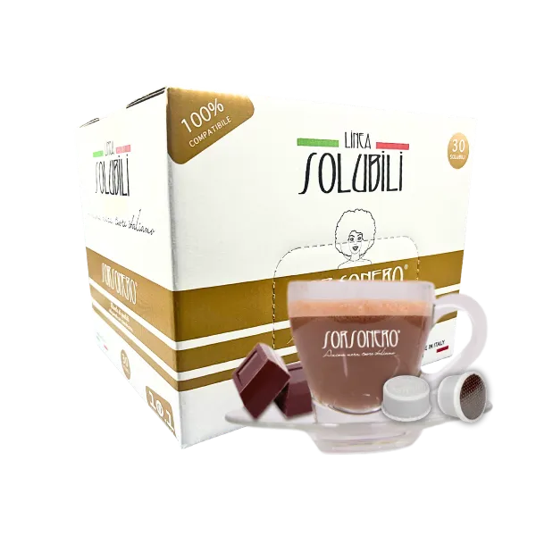 Greco Caffè Bevande Solubili 100% Espresso Point cioccolato capsule 30 pezzi