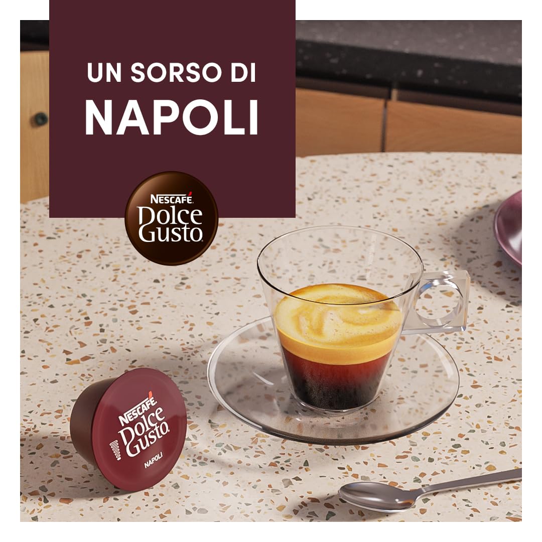NESCAFÉ Dolce Gusto Espresso Napoli caffè capsule 96 compatibili intensità 13/13