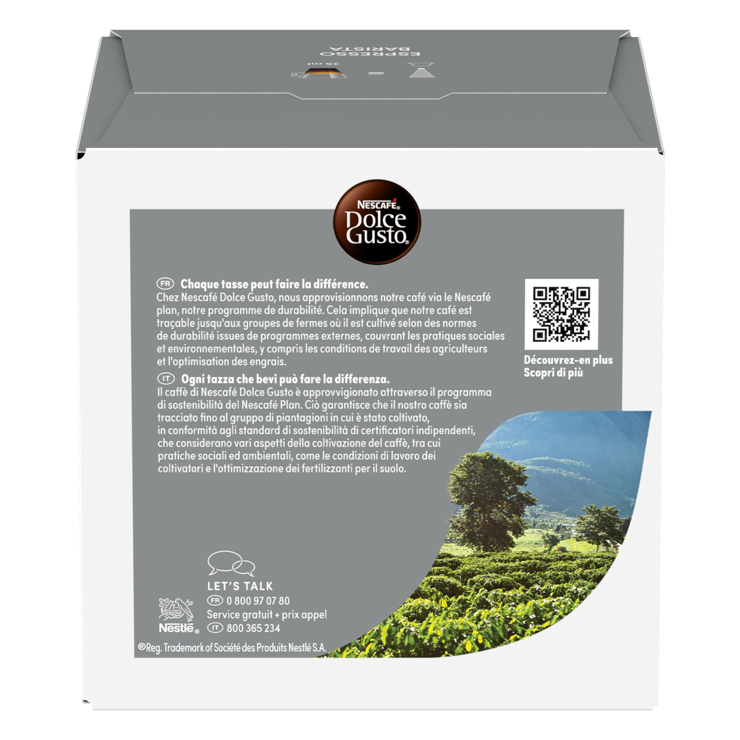 NESCAFÉ Dolce Gusto Capsule Caffè Espressi Espresso Barista capsule 96 intense