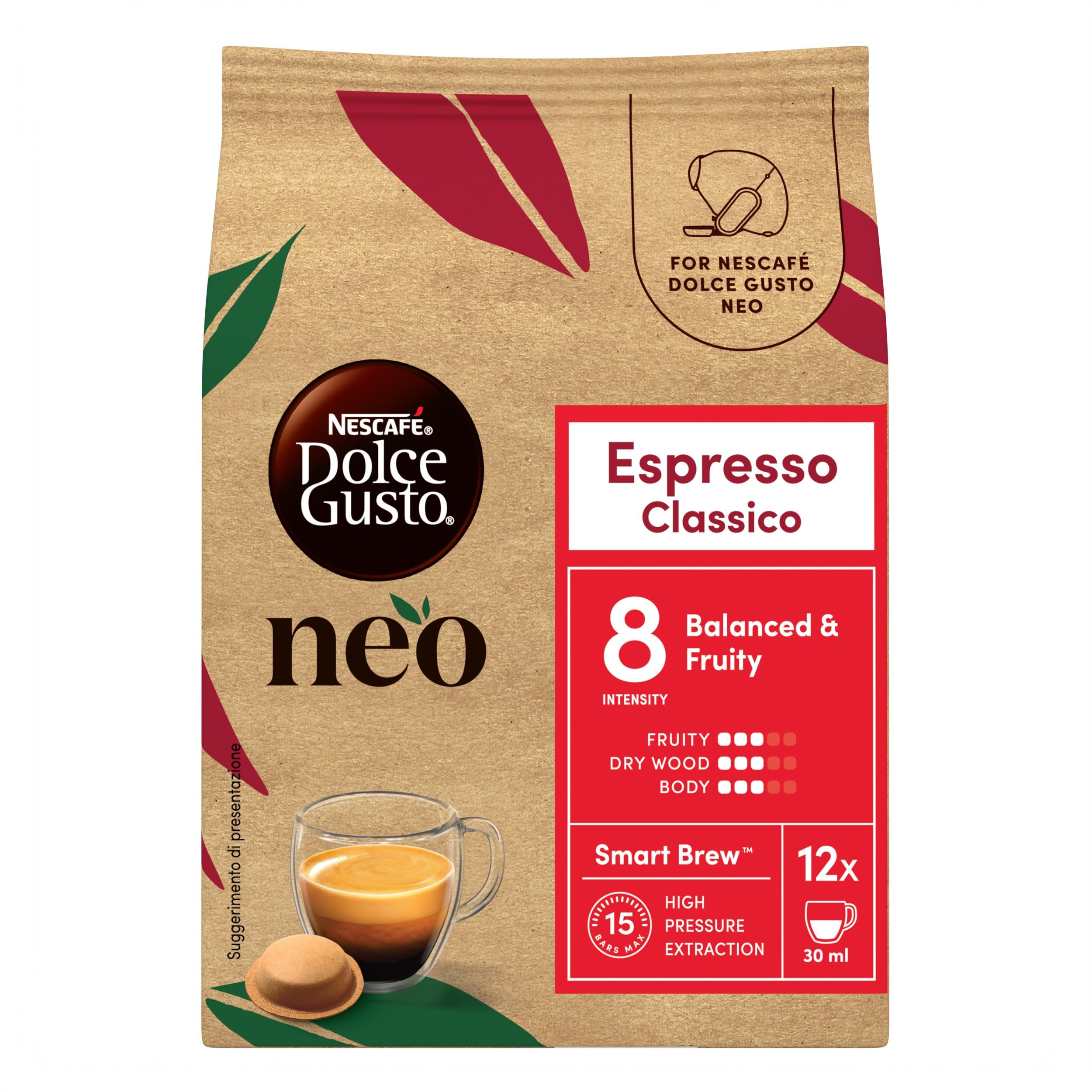 NESCAFÉ Dolce Gusto NEO Espresso Classico capsule 12 pezzi intensità 8