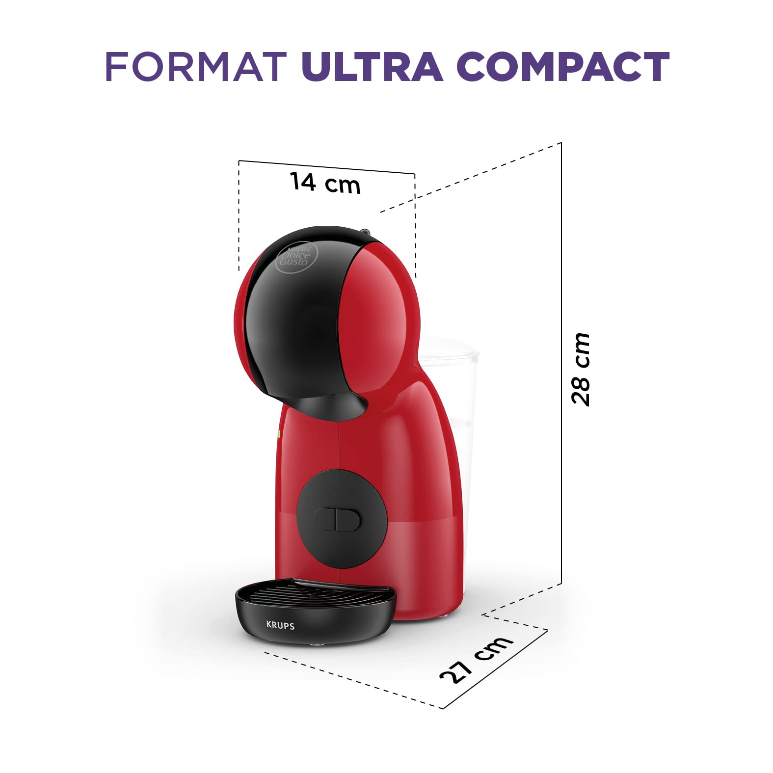NESCAFÉ Dolce Gusto Piccolo XS KP1A3510 macchina a capsule rossa 15 bar