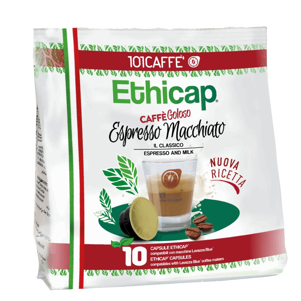 101 Caffè CAFFÈ Espresso Macchiato capsule 10 pezzi compatibili Ethicap