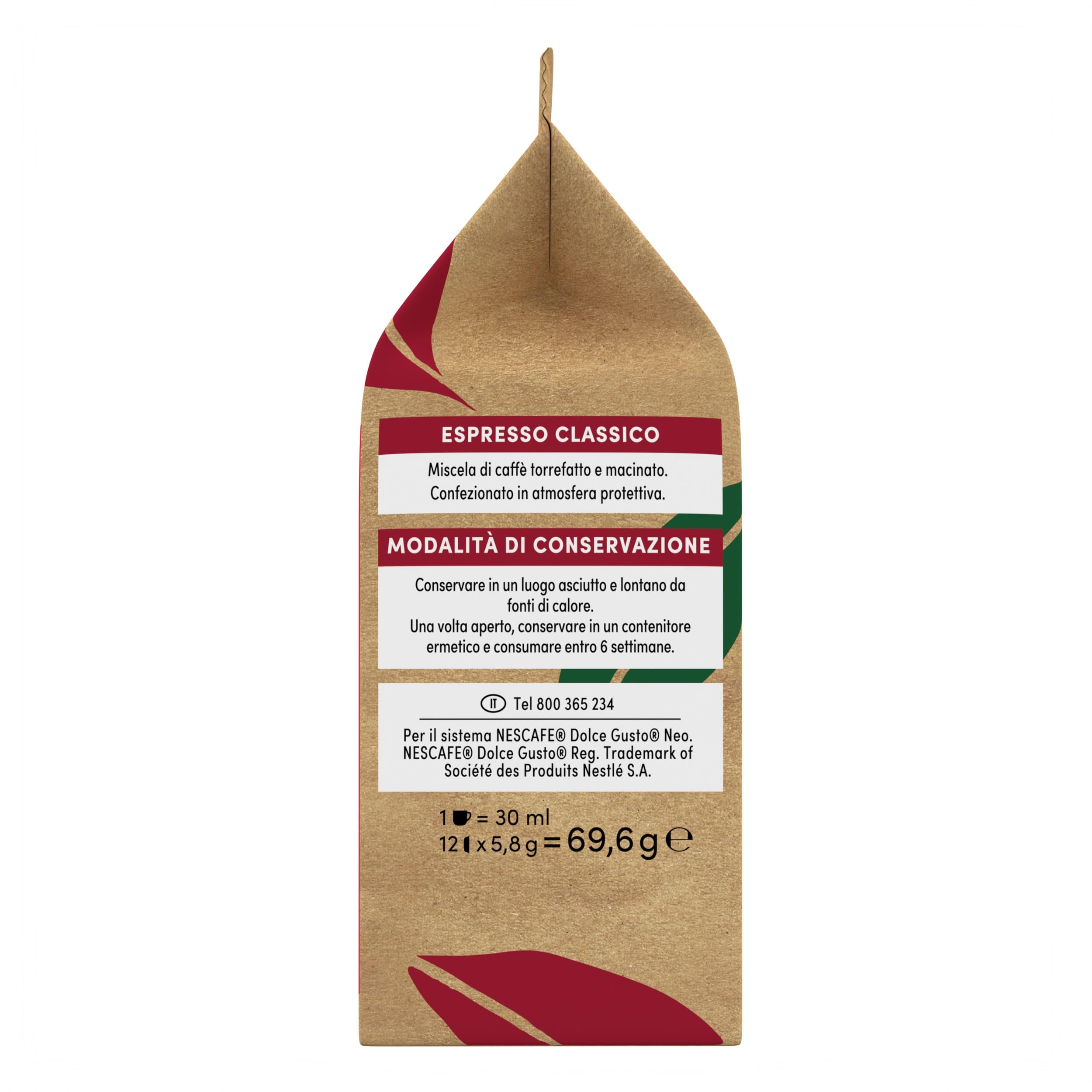 NESCAFÉ Dolce Gusto NEO Espresso Classico capsule 12 pezzi intensità 8