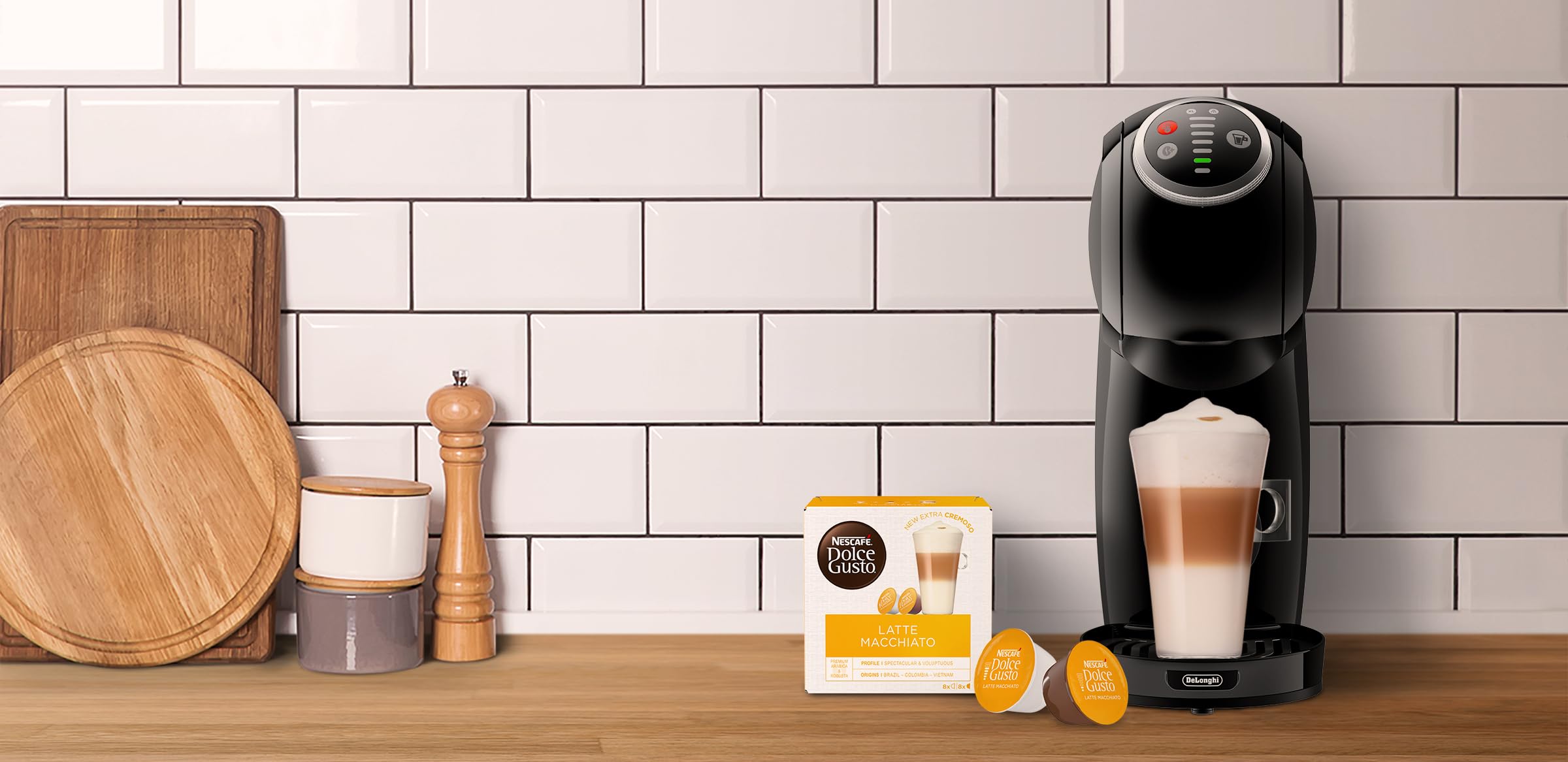 NESCAFÉ Dolce Gusto De'Longhi Genio S macchina capsule antracite