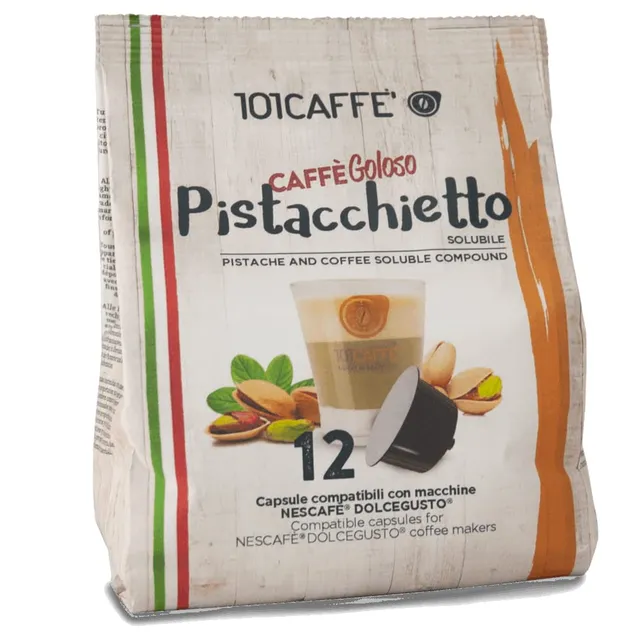 101 Caffè Pistacchietto capsule Dolce Gusto 12 pezzi gusto pistacchio