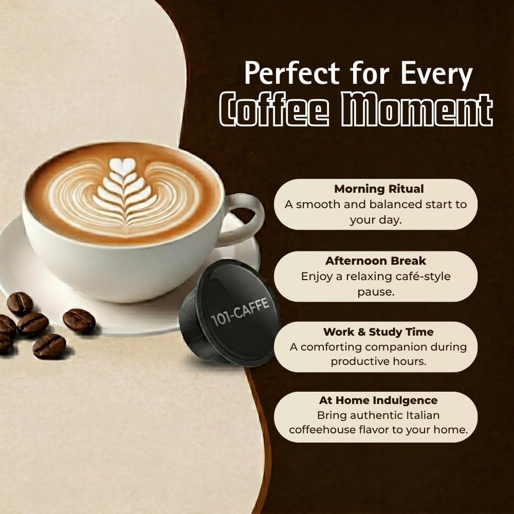 101 Caffè Bevande Golose Cappuccino bevanda in capsule 12 pezzi al latte