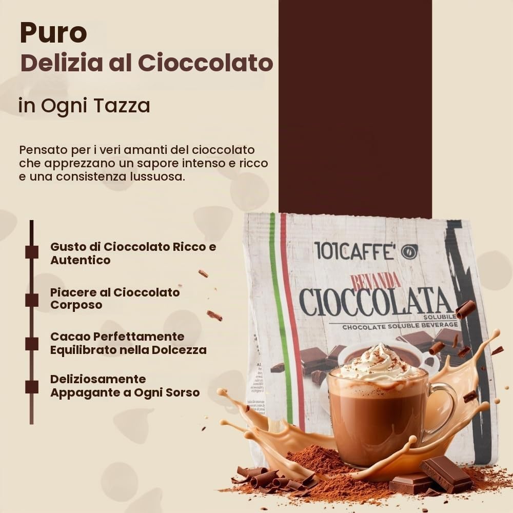 101 Caffè Cioccolata capsule 12 compatibili Nespresso al cacao
