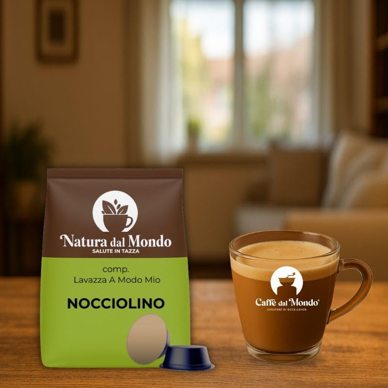 Caffè dal Mondo Natura dal Mondo Nocciolino capsule compatibili Lavazza A Modo Mio