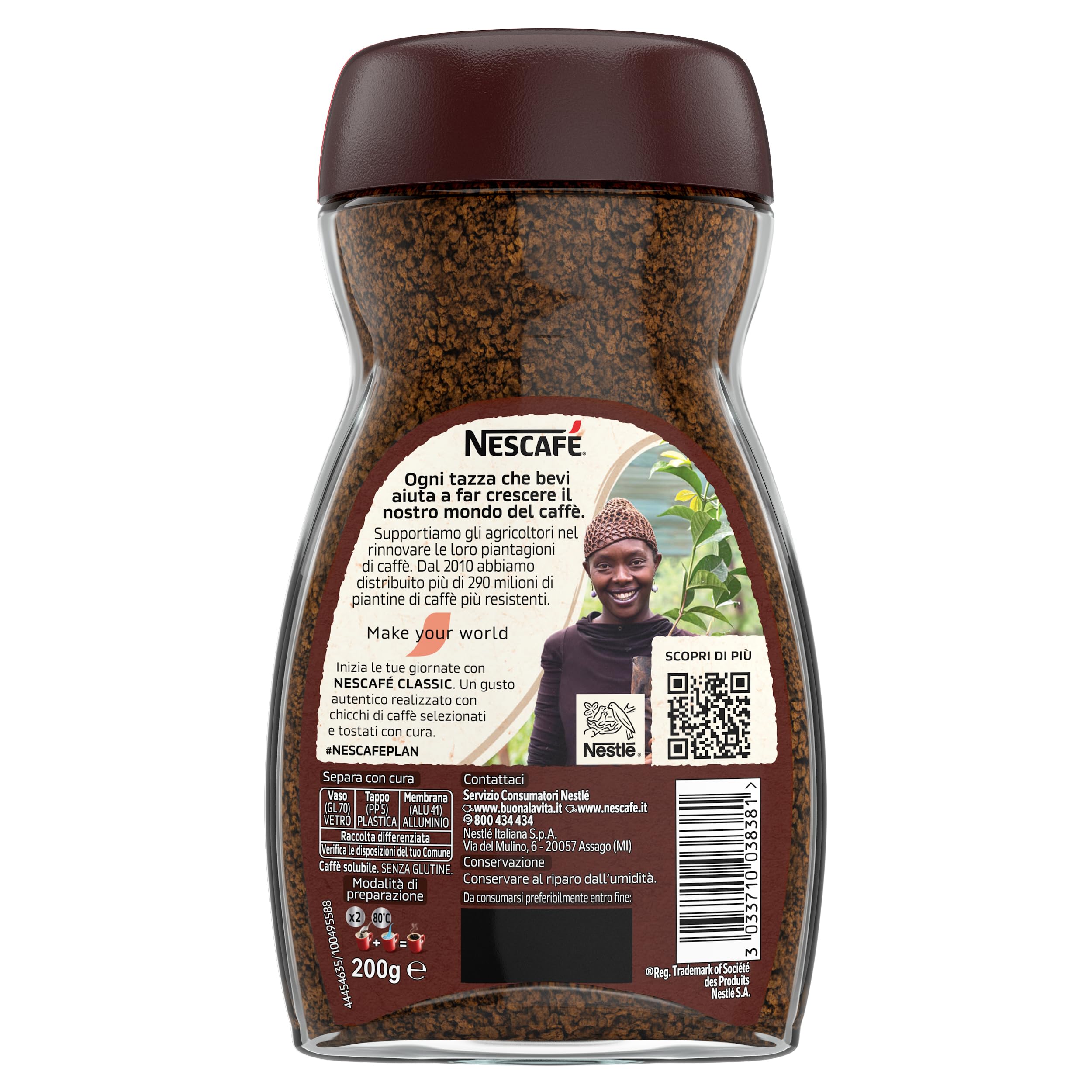 NESCAFÉ Classic caffè solubile barattolo 200 g