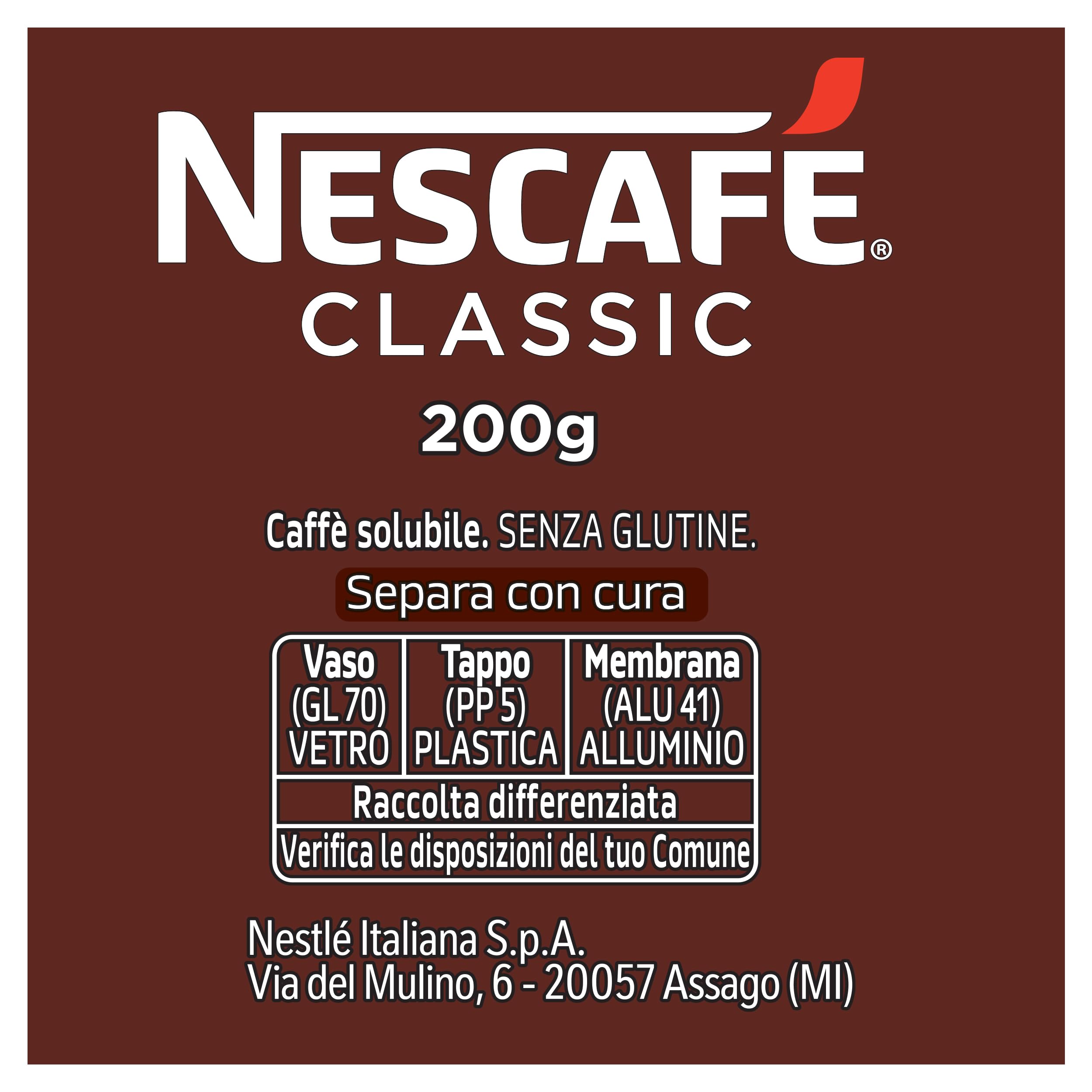 NESCAFÉ Classic caffè solubile barattolo 200 g