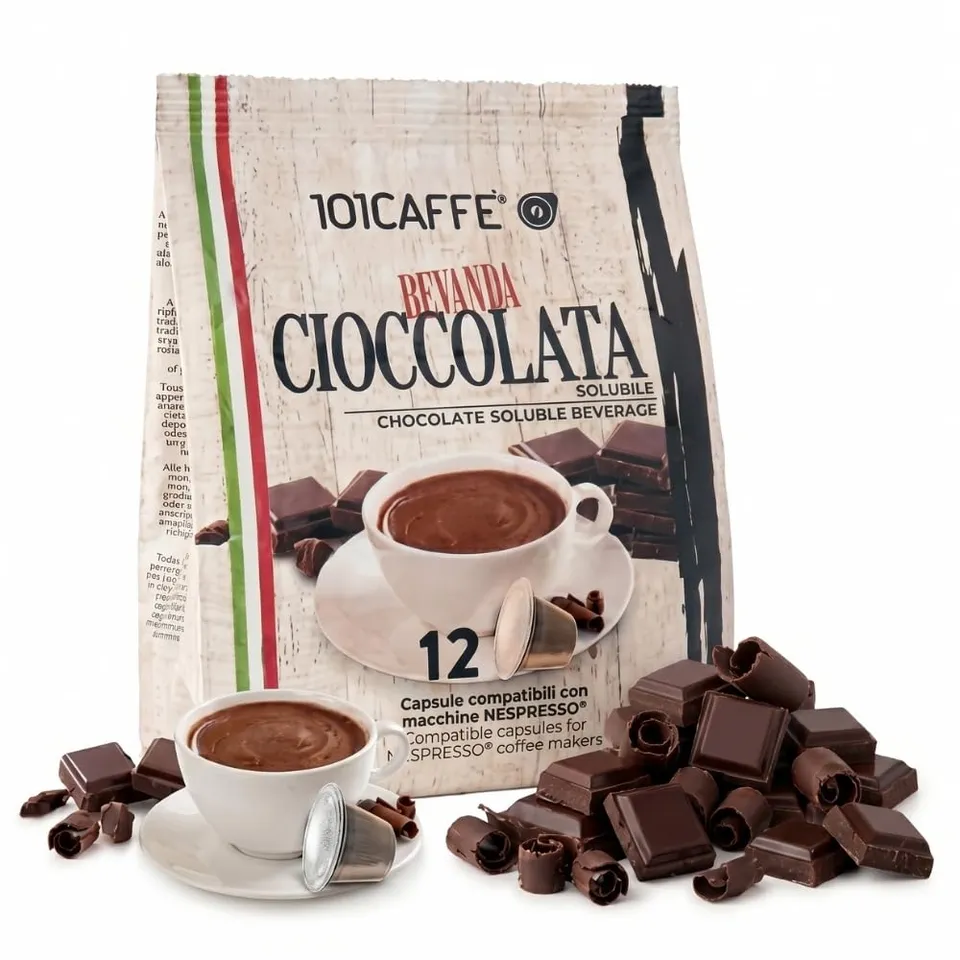 101 Caffè Cioccolata capsule 12 compatibili Nespresso al cacao