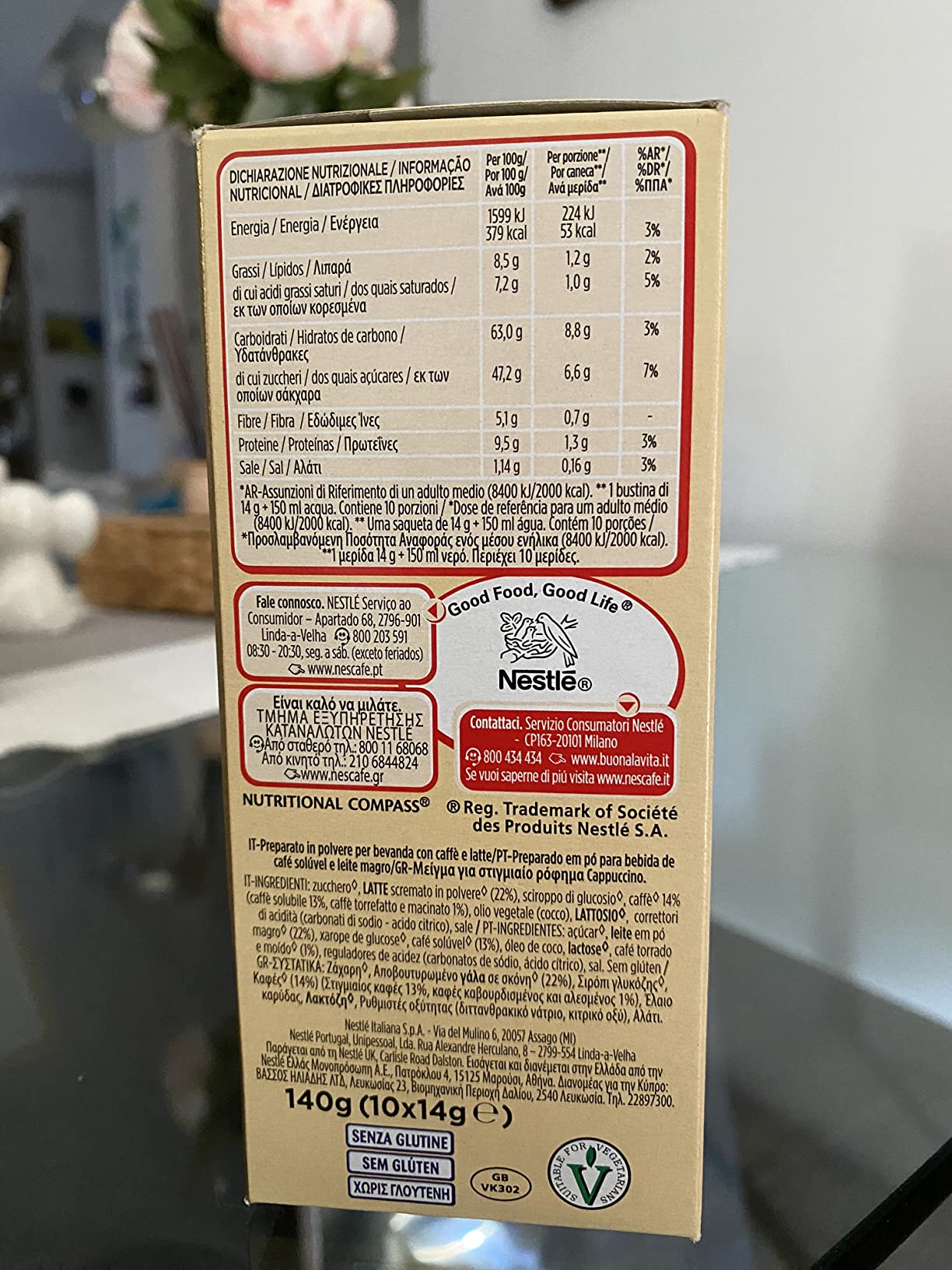 NESCAFÉ Cappuccino caffè solubile 10 bustine da 14 g