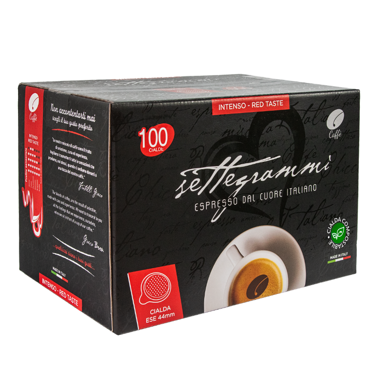 Greco Caffè Cialde ESE 44mm Gusto Intenso cialde 100 pezzi compostabili